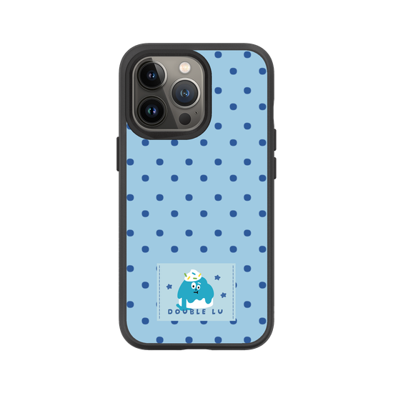 little blue monster dessert fabric labels