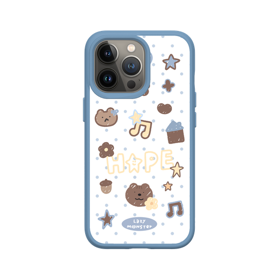 Lazy Monster Dot Sticker Phone Case 04.