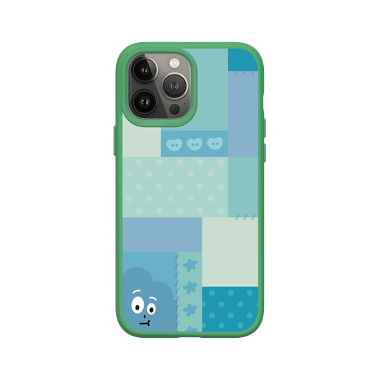 patchwork of little blue monster