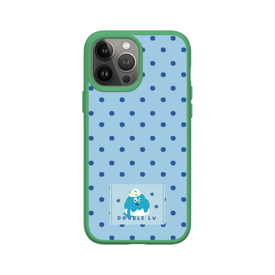 little blue monster dessert fabric labels