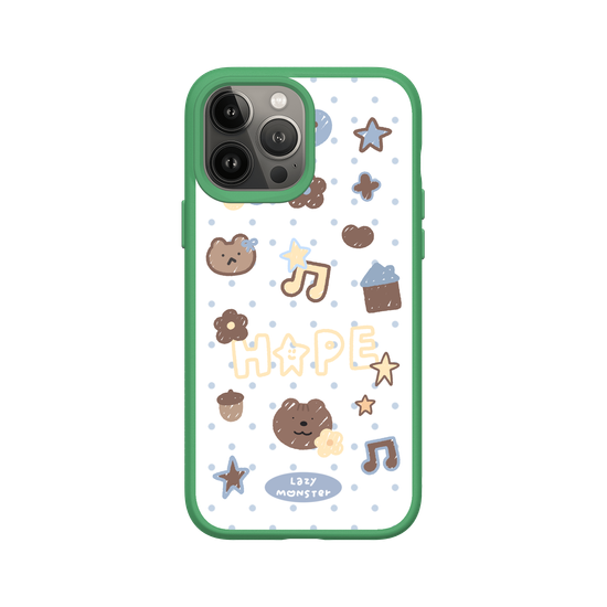 Lazy Monster Dot Sticker Phone Case 04.