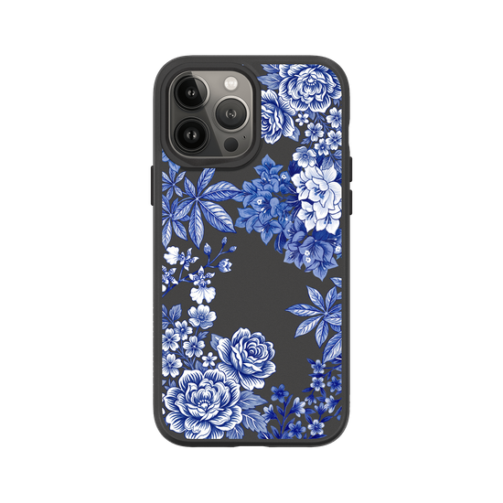 Taiwanese Floral Fabric · Blue & White