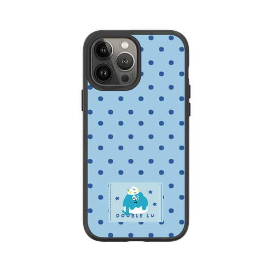 little blue monster dessert fabric labels