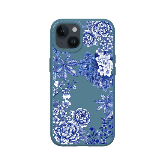 Taiwanese Floral Fabric · Blue & White