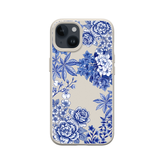 Taiwanese Floral Fabric · Blue & White