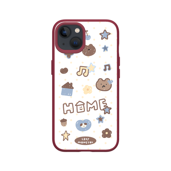 Lazy Monster Dot Sticker Phone Case 03.
