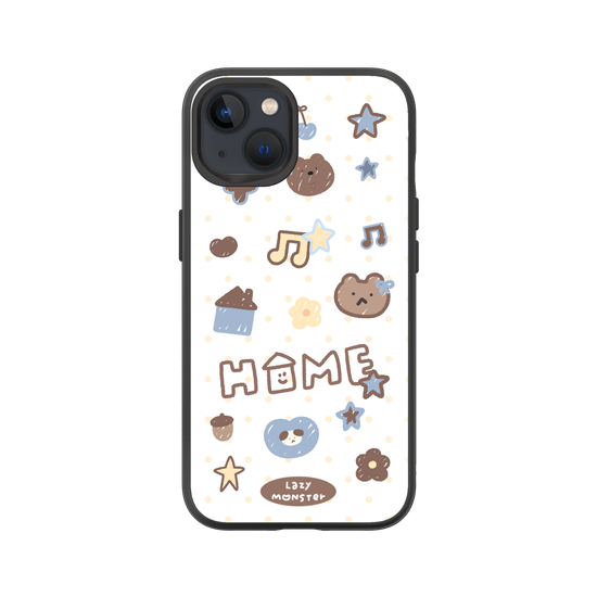 Lazy Monster Dot Sticker Phone Case 03.