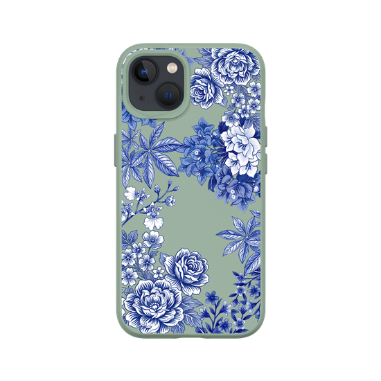 Taiwanese Floral Fabric · Blue & White