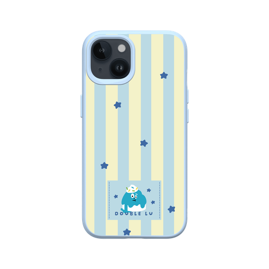 little blue monster dessert fabric labels