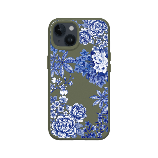 Taiwanese Floral Fabric · Blue & White