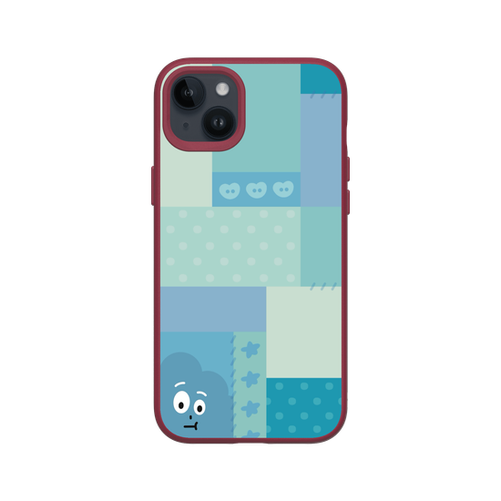 patchwork of little blue monster
