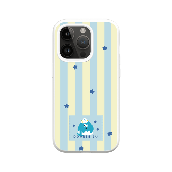 little blue monster dessert fabric labels