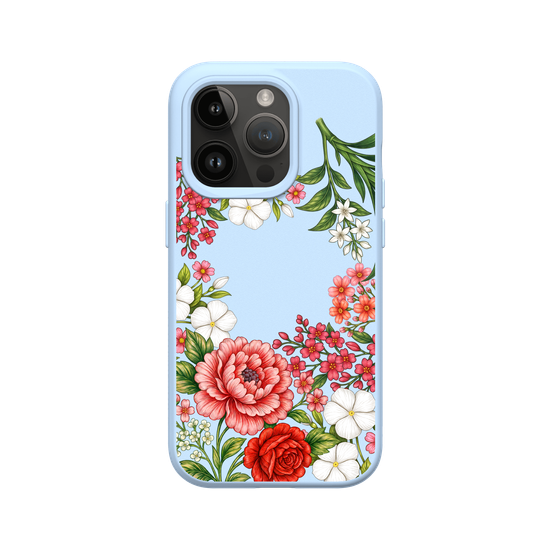 Tissu floral taïwanais · Floraison rose