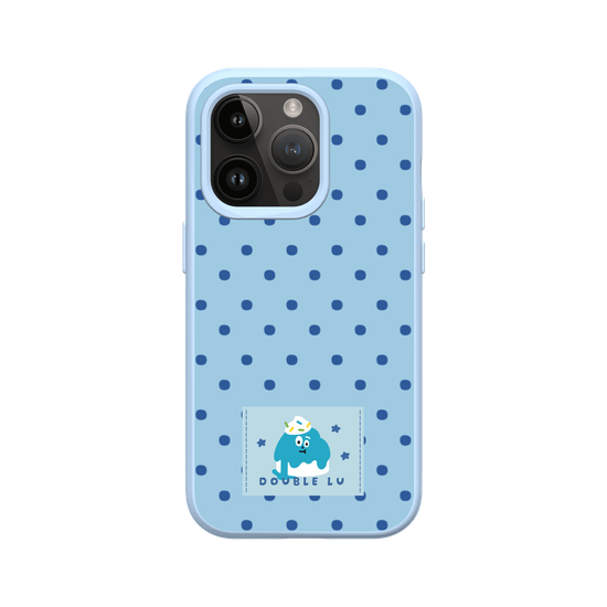 little blue monster dessert fabric labels