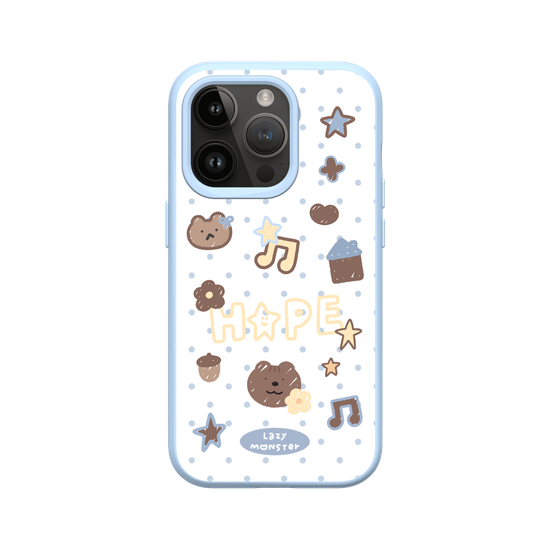 Lazy Monster Dot Sticker Phone Case 04.