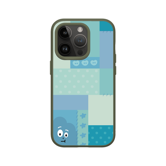 patchwork of little blue monster