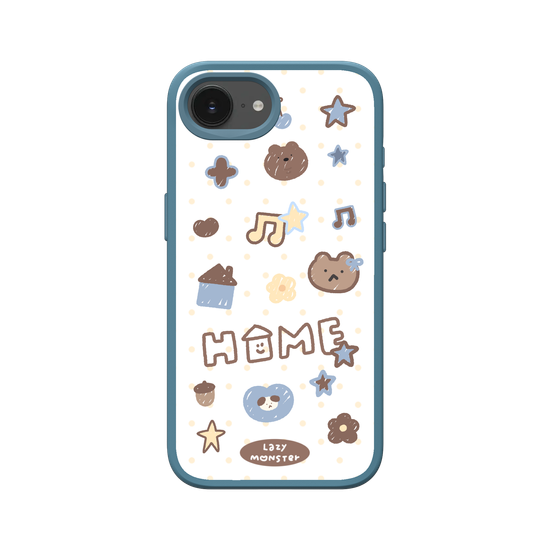 Lazy Monster Dot Sticker Phone Case 03.