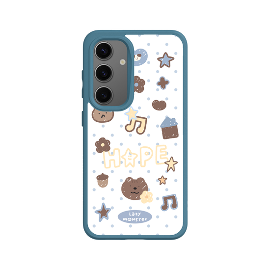 Lazy Monster Dot Sticker Phone Case 04.