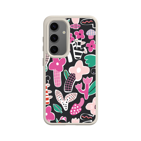 Dreamy florals pink and green
