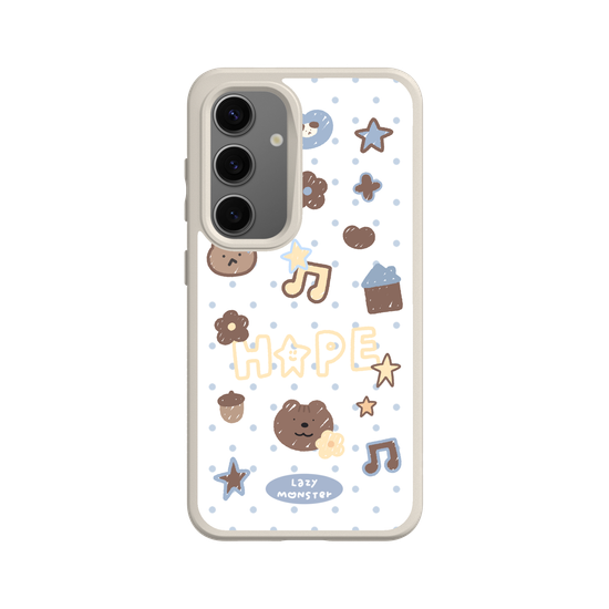 Lazy Monster Dot Sticker Phone Case 04.