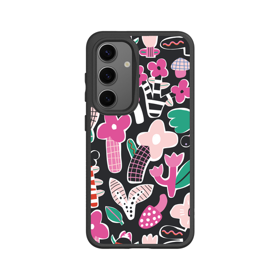 Dreamy florals pink and green