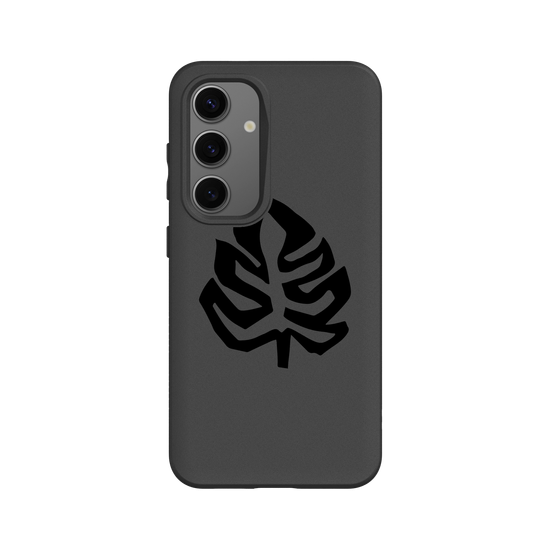 Monstera jungle leaf black