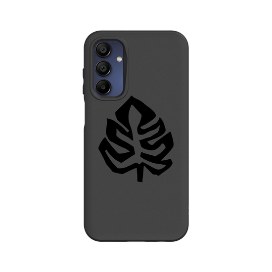 Monstera jungle leaf black