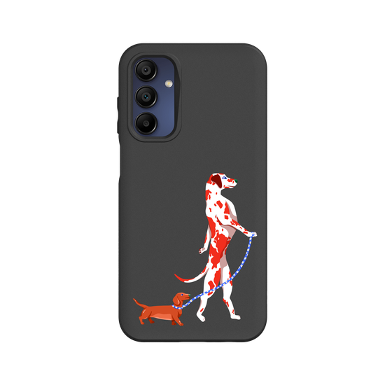 dog walking a dog