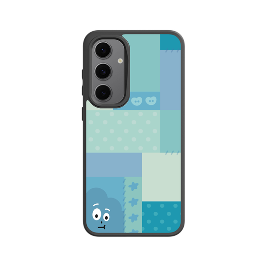 patchwork of little blue monster