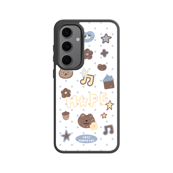 Lazy Monster Dot Sticker Phone Case 04.
