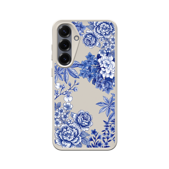 Taiwanese Floral Fabric · Blue & White