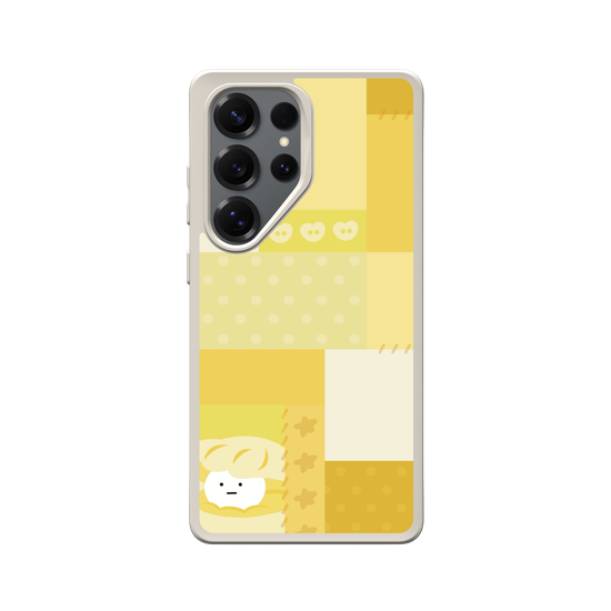 patchwork of yellow shell