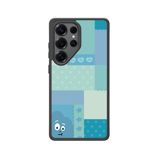 patchwork of little blue monster