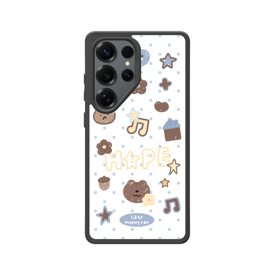 Lazy Monster Dot Sticker Phone Case 04.
