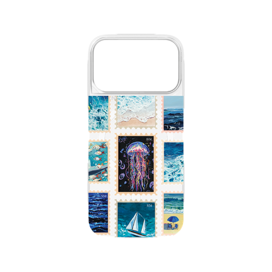 Sea of Stamps – Vintage Ocean Collage No.2