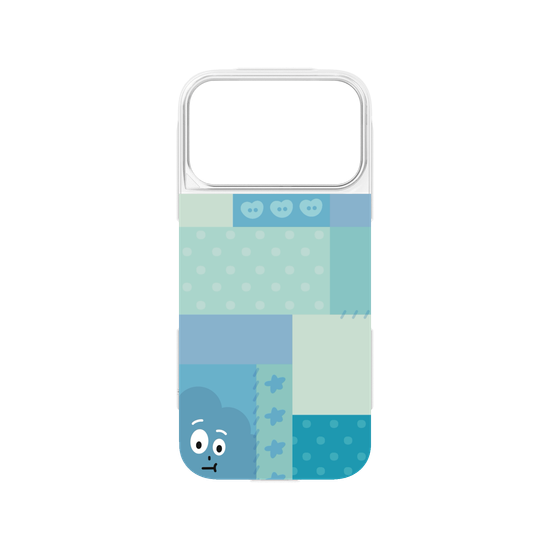 patchwork of little blue monster