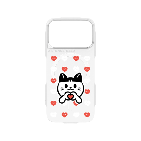meow meow loves - red heart