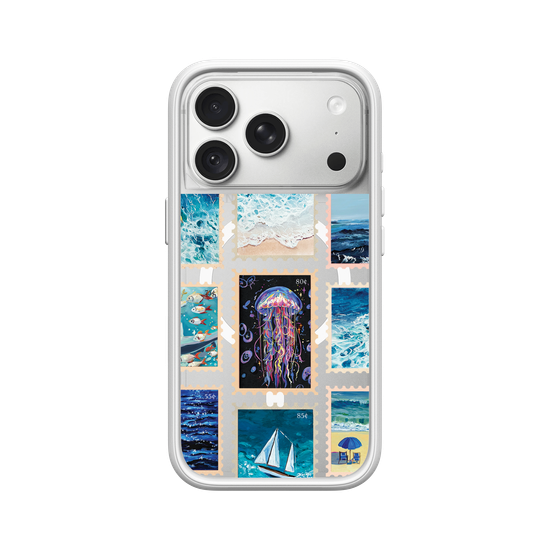 Sea of Stamps – Vintage Ocean Collage No.2