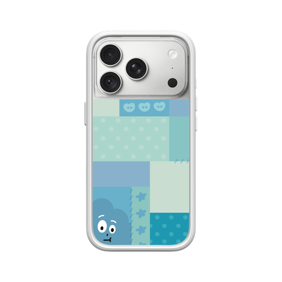 patchwork of little blue monster