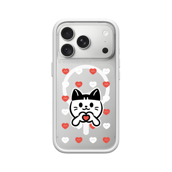 meow meow loves - red heart