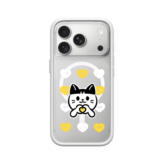 meow meow loves - yellow heart