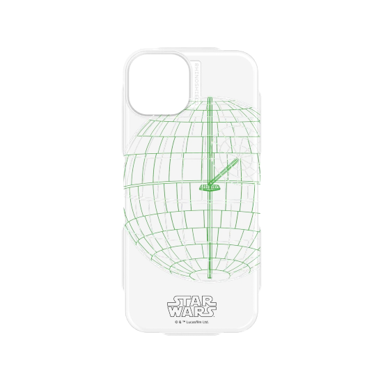 iPhone 15 Mod NX Backplate Transparent - Star Wars / Plan de la faille de l'Étoile de la mort