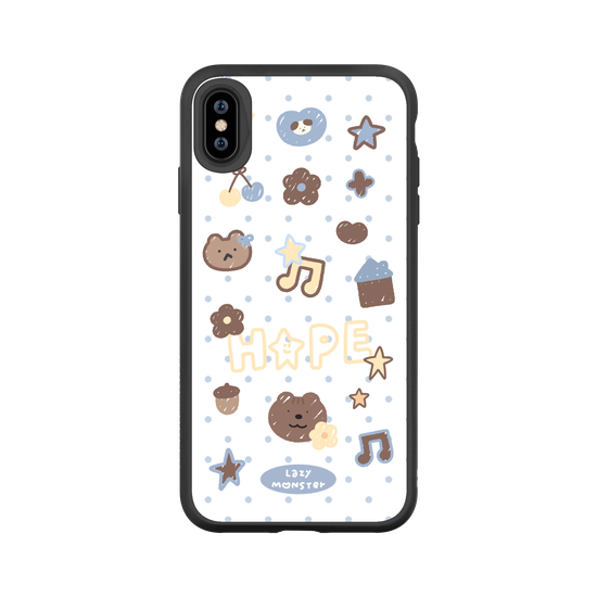 Lazy Monster Dot Sticker Phone Case 04.