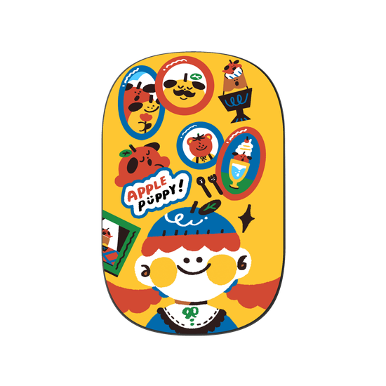  Apple Puppy Sticker Set C 