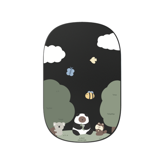 Lazy Monster cares for the forests.