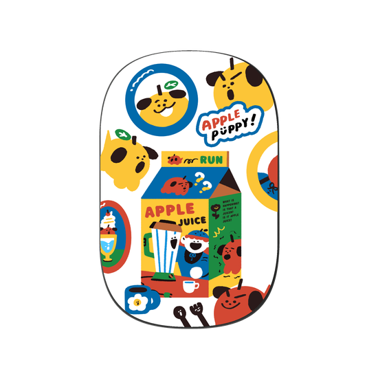 Apple Puppy Sticker Set D 