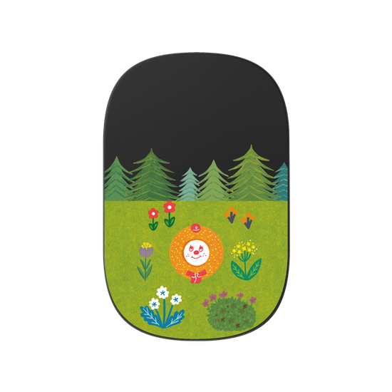 Doughnut in forest
